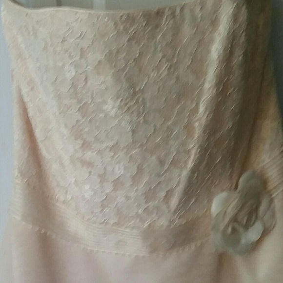 Scott McClintock peach gown