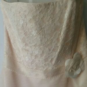 Scott McClintock peach gown