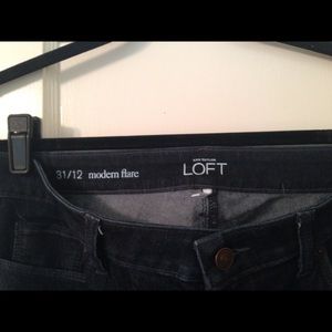 Modern flare Loft Jeans, size 12 dark denim