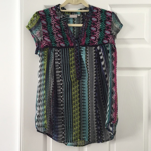 Tribal print blouse