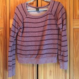 Striped crew neck sweater