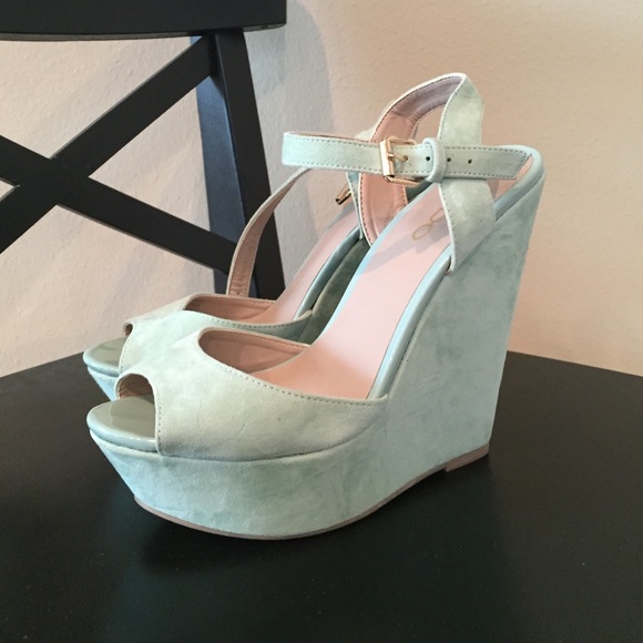 Mint Green ALDO wedges