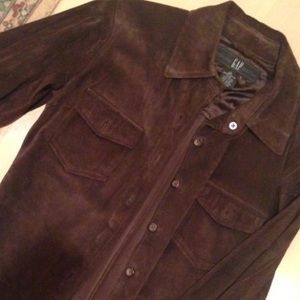 gap suede shirt jacket