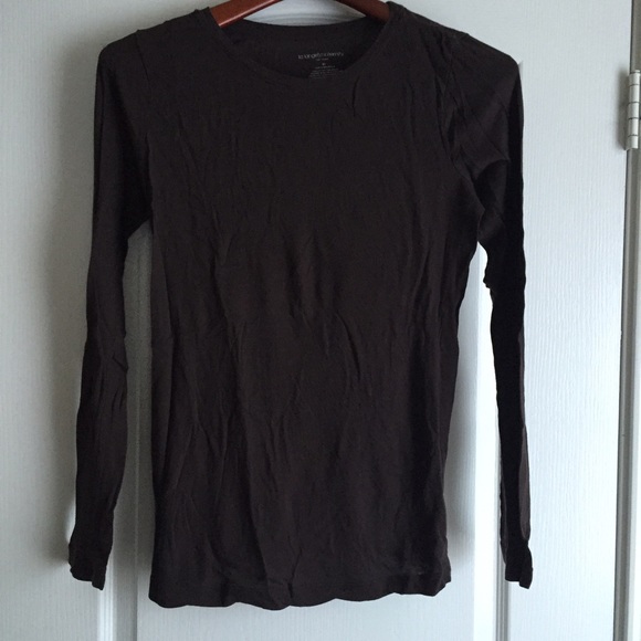 Chocolate brown tissue t-shirt maternity