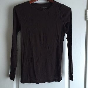 Chocolate brown tissue t-shirt maternity