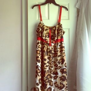 Leopard Print Maxi Dress