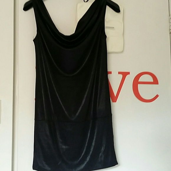 Abs Essentials Black Shinny Dress