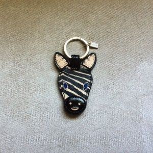 Coach Zebra Fob