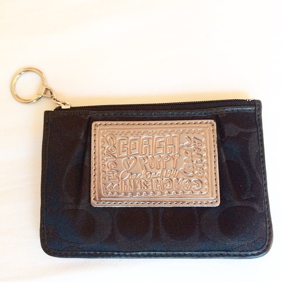 Coach Poppy Black Wallet