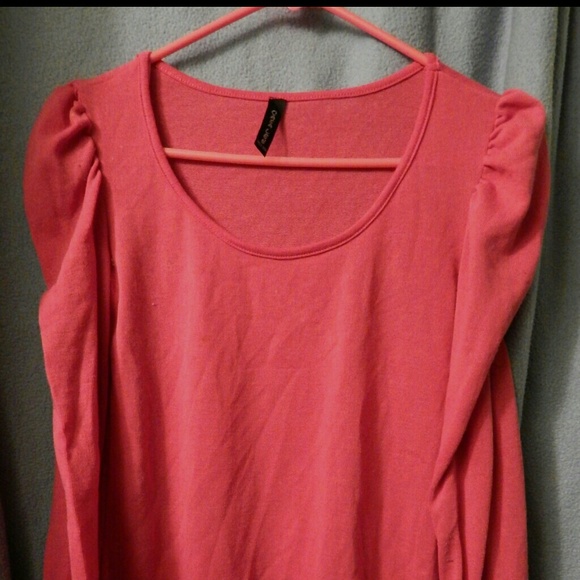 Hot pink long sleeve shirt