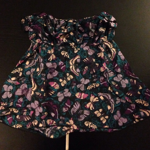 Strapless top size 8