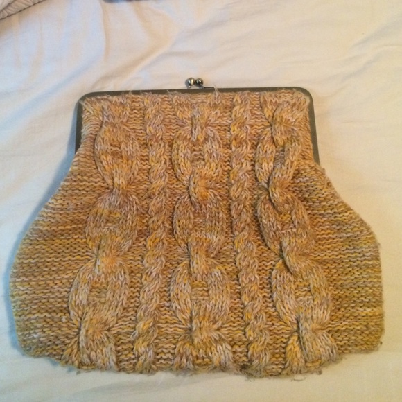 Miss Albright Specialty Knit Sweater Clutch