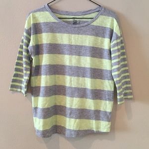 Grey and Green Gap top