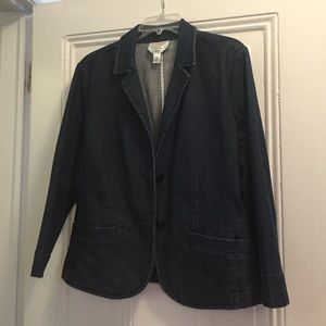 Talbot's denim blazer size 10