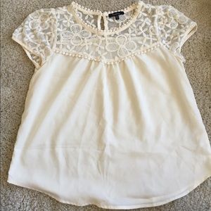 White lace blouse