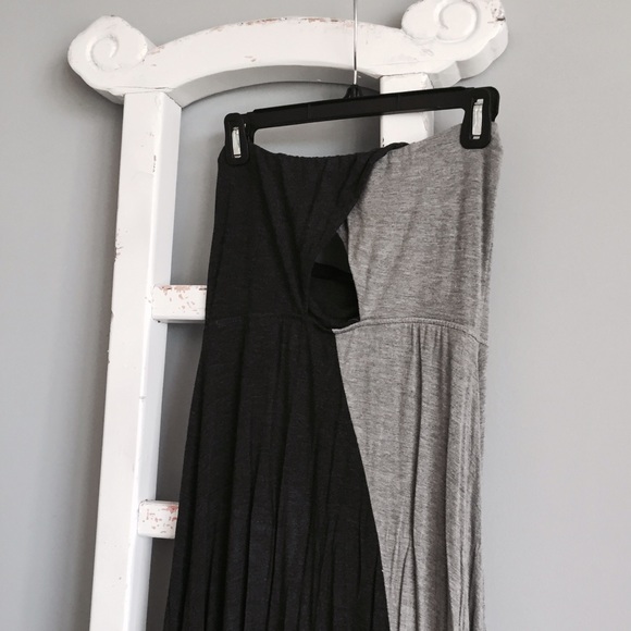 Black & Grey Strapless Maxi Dress by Mossimo - Picture 3 of 4