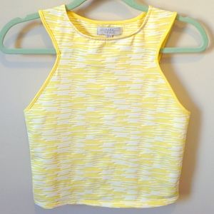 Lemon yellow scuba tank top by Zara