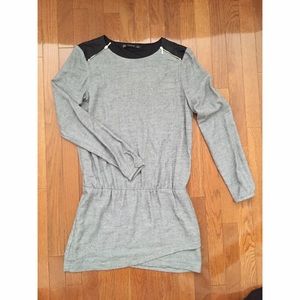 Zara Trafaluc grey knit dress sz M (fits Sm)