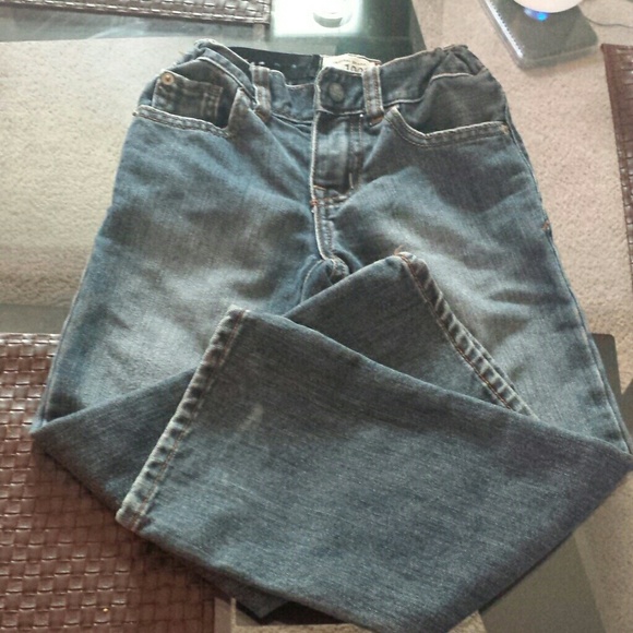 Little kids children place jeans
