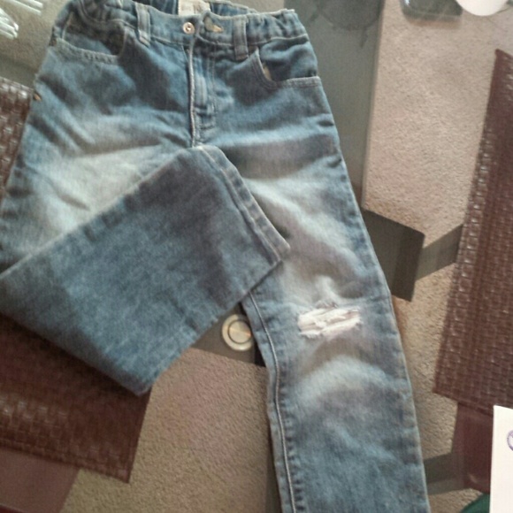 Little boys children place jeans