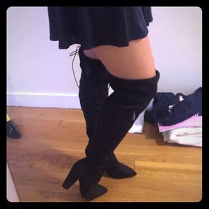 Suede over the knee boots (NWOT)