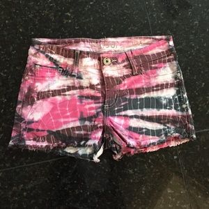 DL1961 tie die shorts
