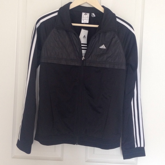 Black adidas clima knit jacket