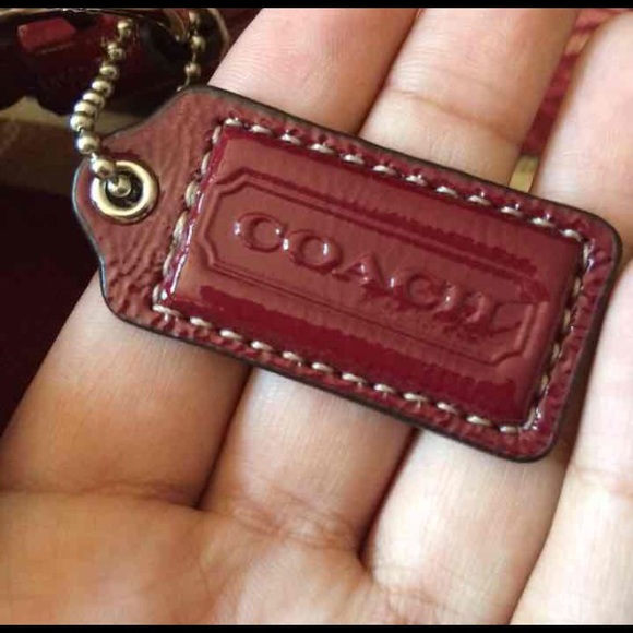 Coach Burgundy Canvas Crossbody - Picture 3 of 4