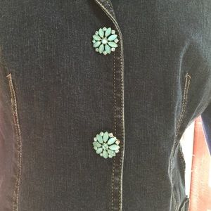 Tahari denim blazer