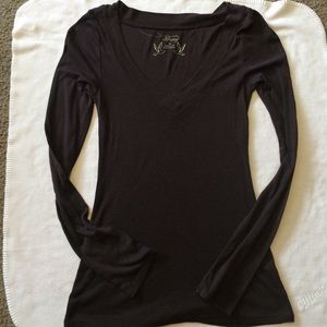 Brown V-Neck T-Shirt