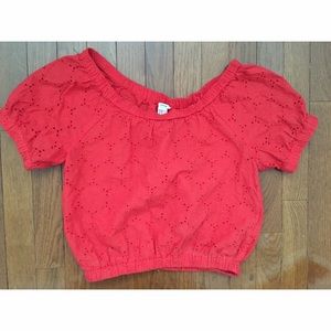 Forever 21 red crop top size M (fits S)