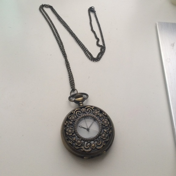 Bronze long time necklace