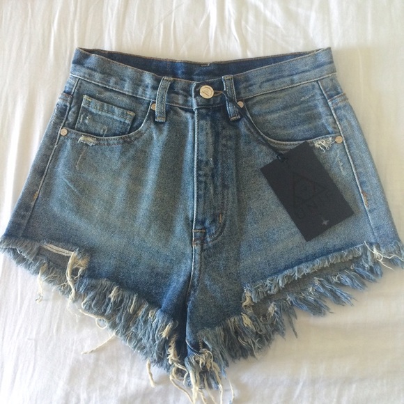 UNIF Denim - UNIF High Waisted Denim Shorts