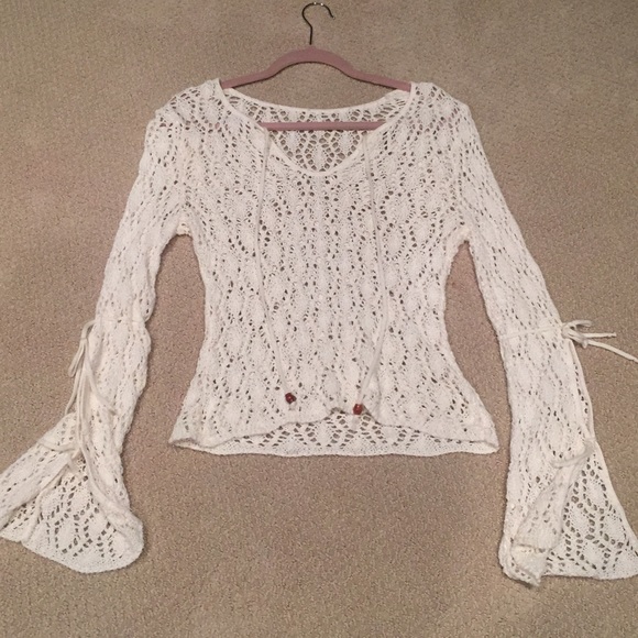 White Crochet top