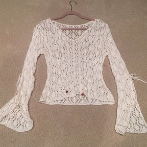 White Crochet top