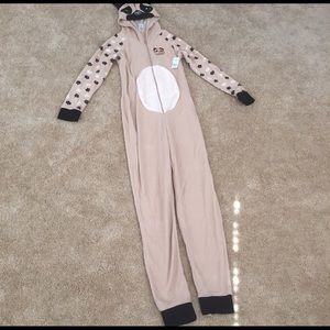 Super soft and snuggly pug onesie pj's