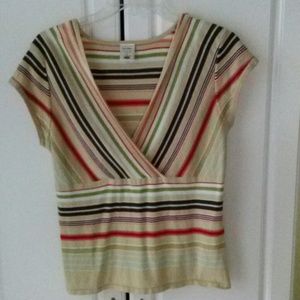 Short sleeve sweater.