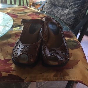 Caramel colored shoes