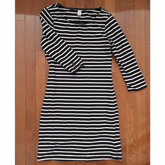 Old Navy cotton black and white pencil dress sz S