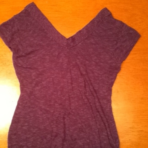 Purple v neck