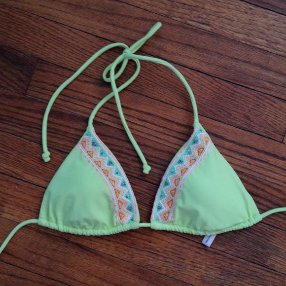 American Eagle embroidered swim top