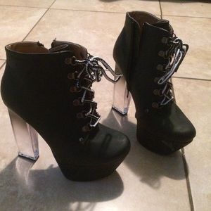 Paper fox 8.5 black heels.