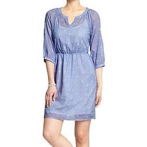 Old Navy blue dress w white stitching size Sm