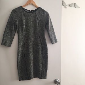 H&M leather piped dress Size Small