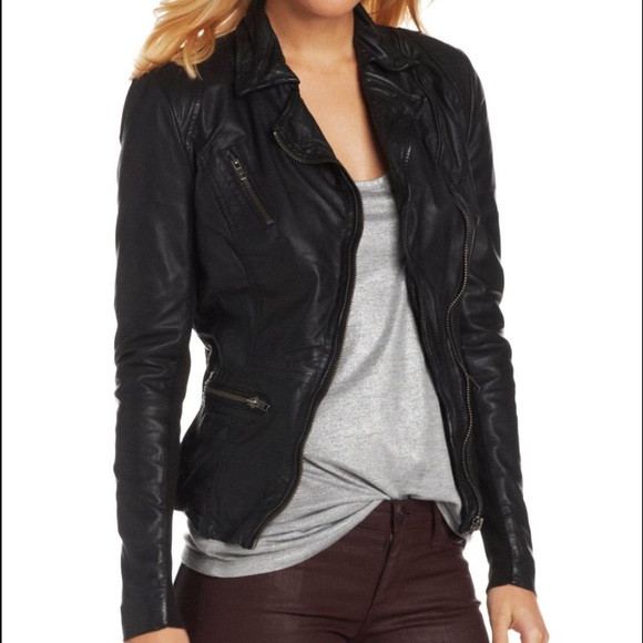 Muubaa Sirius leather jacket sz 10 UK/6 US - Picture 3 of 4