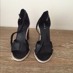 Black Leather Sandals