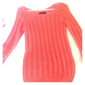 Crochet peach sweater