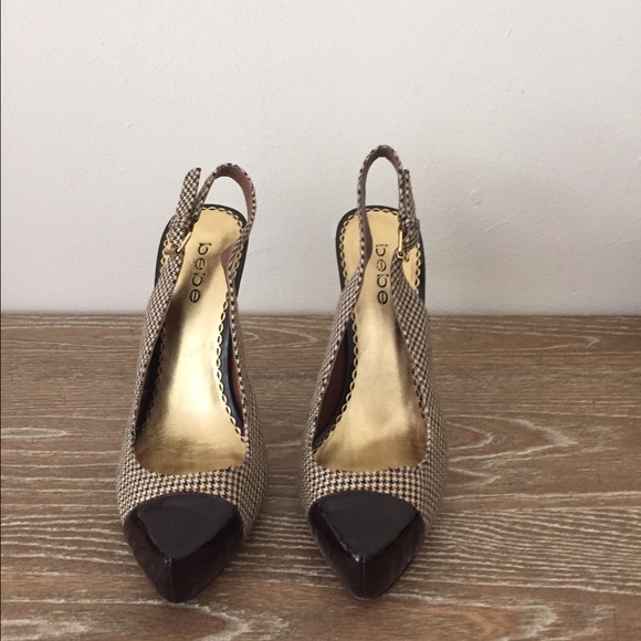 Brown Slingback Pumps