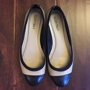 Ellen Tracy Beige/Black flats