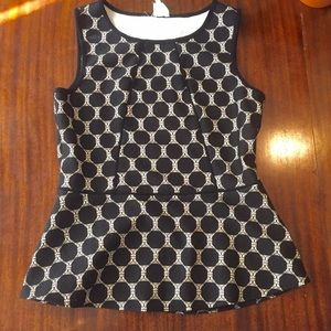 Anthropologie "Sparrow" knit peplum top size Small